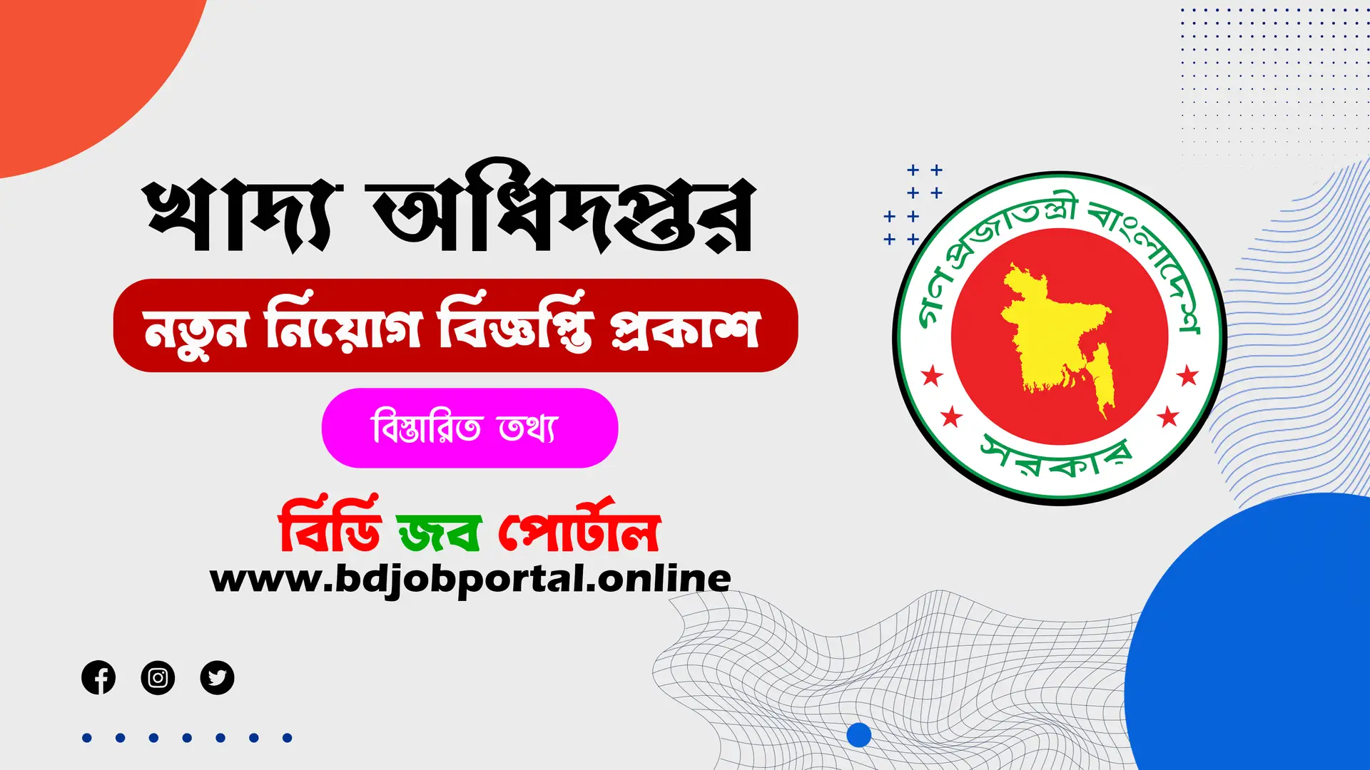 DGFOOD Job Circular 2025